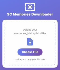 تطبيق SC Memories Downloader لاستيراد ذكريات سناب لألبوم الصور